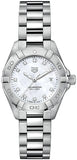 Tag Heuer Aquaracer Diamonds Mother of Pearl Dial Silver Steel Strap Watch for Women - WBD1414.BA0741 Authentic Buy Shop Now