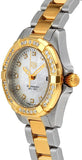 Tag Heuer Aquaracer Quartz Diamonds Mother of Pearl Dial Two Tone Steel Strap Watch for Women - WBD1423.BB0321 Authentic Buy Shop Now