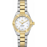 Tag Heuer Aquaracer Quartz Diamonds Mother of Pearl Dial Two Tone Steel Strap Watch for Women - WBD1423.BB0321 Authentic Buy Shop Now