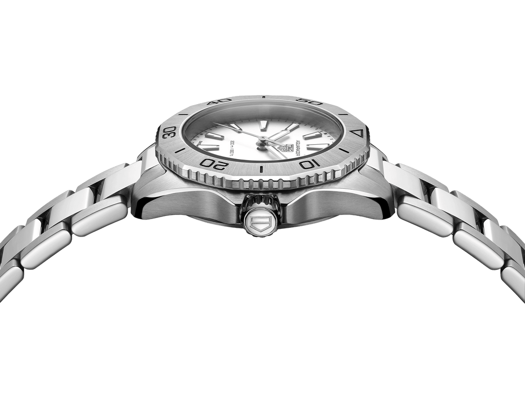 Tag Heuer Aquaracer Professional 200 Quartz White Dial Silver Steel Strap Watch for Women - WBP1411.BA0622 Authentic Buy Shop Now