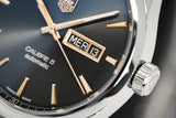 Tag Heuer Carrera Calibre 5 Automatic Black Dial Silver Steel Strap Watch for Men - WAR201C.BA0723 Authentic Buy Shop Now