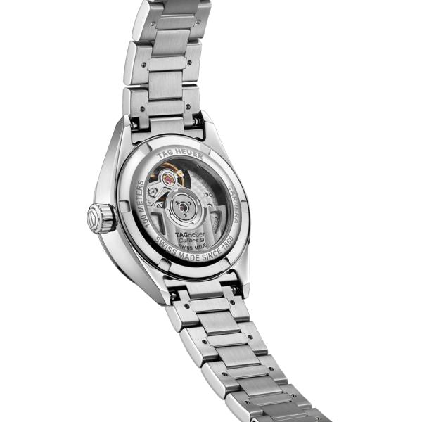 Tag Heuer Carrera Date Diamonds Mother of Pearl Dial Silver Steel Strap Watch for Women - WBN2414.BA0621 Authentic Buy Shop Now