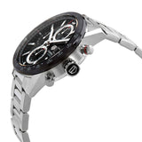Tag Heuer Carrera Automatic Chronograph Black Dial Silver Steel Strap Watch for Men - CBM2110.BA0651 Authentic Buy Shop Now