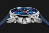 Tag Heuer Carrera Chronograph Blue Dial Blue Leather Strap Watch for Men - CBN201D.FC6543 Authentic Buy Shop Now