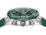 Tag Heuer Carrera Chronograph 44mm Green Dial Green Steel Strap Watch for Men - CBN2A1N.FT6238 Authentic Buy Shop Now