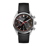 Tag Heuer Carrera Chronograph Black Dial Black Leather Strap Watch for Men - CBN201C.FC6542 Authentic Buy Shop Now