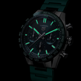 Tag Heuer Carrera Chronograph 44mm Green Dial Green Steel Strap Watch for Men - CBN2A1N.FT6238 Authentic Buy Shop Now