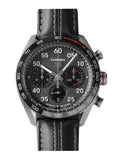 Tag Heuer Carrera Porsche Chronograph Special Edition Black Dial Black Leather Strap Watch for Men - CBN2A1F.FC6492 Authentic Buy Shop Now