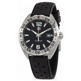 Tag Heuer Formula 1 Quartz Black Dial Black Rubber Strap Watch for Men - WAZ1112.FT8023 Authentic Buy Shop Now