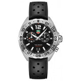 Tag Heuer Formula 1 Alarm Quartz Black Dial Black Rubber Strap Watch for Men - WAZ111A.FT8023 Authentic Buy Shop Now