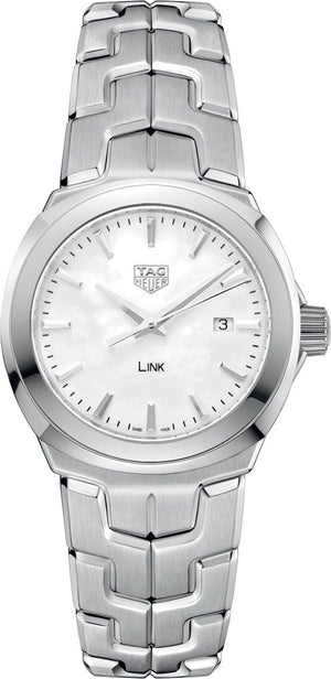 Tag Heuer Link Quartz Mother of Pearl Dial Silver Steel Strap Watch for Women - WBC1310.BA0600 Authentic Buy Shop Now