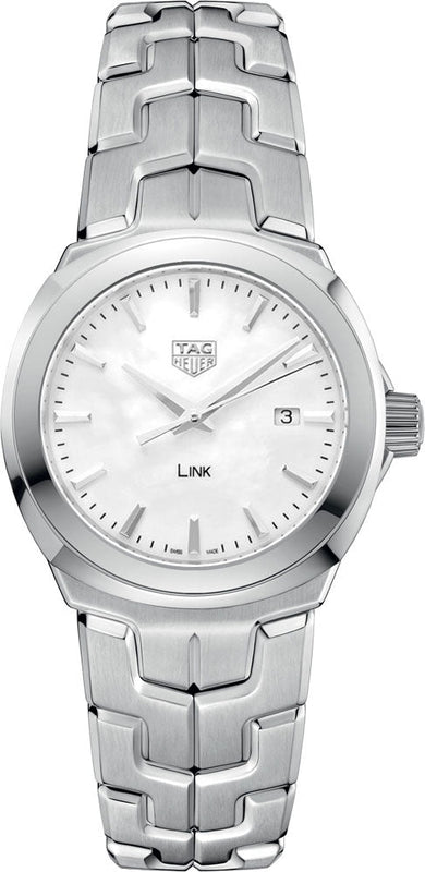 Tag Heuer Link Quartz Mother of Pearl Dial Silver Steel Strap Watch for Women - WBC1310.BA0600 Authentic Buy Shop Now