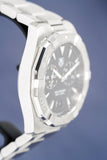 Tag Heuer Aquaracer Quartz Black Dial Silver Steel Strap Watch for Men - WAY111Z.BA0928 Authentic Buy Shop Now