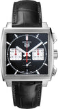 Tag Heuer Monaco Automatic Chronograph Black Dial Black Leather Strap Watch for Men - CBL2113.FC6177 Authentic Buy Shop Now