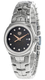 Tag Heuer Link Quartz Diamonds Black Dial Silver Steel Strap Watch for Men - WBC131G.BA0649 Authentic Buy Shop Now