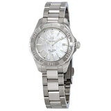 Tag Heuer Aquaracer Mother of Pearl Dial Silver Steel Strap Watch for Women - WBD131A.BA0748 Authentic Buy Shop Now