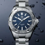 Tag Heuer Aquaracer Blue Dial Silver Steel Strap Watch for Women - WBD131D.BA0748 Authentic Buy Shop Now