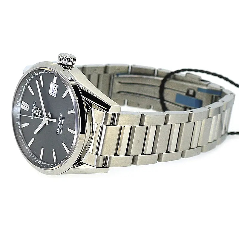 Tag Heuer Carrera Automatic Black Dial Silver Steel Strap Watch for Men - WAR211A.BA0782 Authentic Buy Shop Now