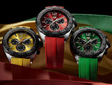 Tag Heuer Formula 1 Chronograph Green Dial Green Rubber Strap Watch for Men - CAZ101AP.FT8056 Authentic Buy Shop Now