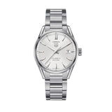 Tag Heuer Carrera Automatic Caliber 5 White Dial Silver Steel Strap Watch for Men - WAR211B.BA0782 Authentic Buy Shop Now