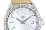Tag Heuer Formula 1 Quartz Diamonds Mother of Pearl Dial Beige Leather Strap Watch for Women - WBJ131A.FC8254 Authentic Buy Shop Now