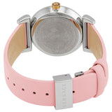 Versace V-Motif Silver Dial Pink Leather Strap Watch for Women - VERE00118 Authentic Buy Shop Now
