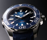 Tag Heuer Aquaracer Blue Dial Blue Rubber Strap Watch for Men - WAY111C.FT6155 Authentic Buy Shop Now