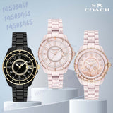 Coach Preston Pink Dial Pink Steel Strap Watch for Women - 14503465 Authentic Buy Shop Now