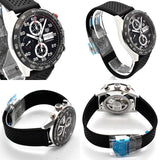 Tag Heuer Carrera Chronograph Black Dial Black Rubber Strap Watch for Men - CBN2A1AA.FT6228 Authentic Buy Shop Now