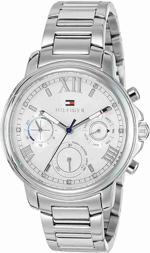 Tommy Hilfiger Claudia Silver Dial Silver Steel Strap Watch for Women - 1781741 Authentic Buy Shop Now