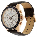 Tommy Hilfiger Luke Quartz White Dial Brown Leather Strap Watch for Men - 1791118 Authentic Buy Shop Now
