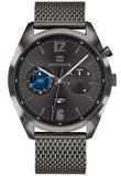 Tommy Hilfiger Deacon Multifunction Black Dial Black Mesh Bracelet Watch for Men - 1791546 Authentic Buy Shop Now