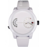 Tommy Hilfiger Denim White Dial White Rubber Strap Watch for Men - 1791558 Authentic Buy Shop Now