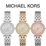 Michael Kors Darci Rose Gold Dial Silver Steel Strap Watch for Women - MK3446 Authentic Buy Shop Now