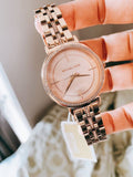 Michael Kors Cinthia Mother of Pearl Rose Gold Dial Rose Gold Steel Strap Watch for Women - MK3643 Authentic Buy Shop Now