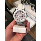 Burberry City Chronograph White Dial White Leather Strap Watch For Women - BU9701 Authentic Buy Shop Now