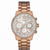 Guess Mini Surprise Analog Silver Dial Rose Gold Steel Strap Watch For Women - W0623L2 Authentic Buy Shop Now