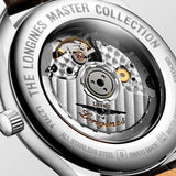 Longines Master Collection Automatic 38.5mm Silver Diamond Dial Brown Leather Strap Watch for Men - L2.755.4.77.3 Authentic Buy Shop Now