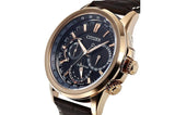 Citizen Eco Drive Calendrier Black Dial Brown Leather StrapWatch For Men - BU2023-12E Authentic Buy Shop Now