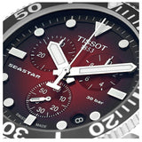 Tissot Seastar 1000 Chronograph Red Dial Black Rubber Strap Watch For Men - T120.417.17.421.00 Authentic Buy Shop Now