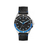 Fossil Sport 54 Day Date Black Dial Black Leather Strap Watch for Men - FS5321 Authentic Buy Shop Now
