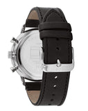 Tommy Hilfiger Legend Chronograph Black Dial Black Leather Strap Watch For Men - 1710565 Authentic Buy Shop Now