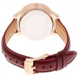Michael Kors Whitley Quartz Burgundy Dial Burgundy Leather Strap Watch For Women - MK2430 Authentic Buy Shop Now