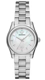 Emporio Armani Federica Mother of Pearl Dial Silver Steel Strap Watch For Women - AR11557 Authentic Buy Shop Now