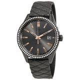 Tag Heuer Carrera Diamonds Anthracite Black Dial Black Leather Strap Watch for Women - WAR1115.FC6392 Authentic Buy Shop Now