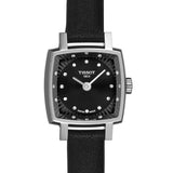 Tissot Lovely Square Quartz Diamonds Black Dial Black Leather Strap Watch For Women - T058.109.16.056.00 Authentic Buy Shop Now