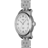 Tissot Le Locle Lady Automatic Diamonds Silver Dial Silver Steel Strap Watch For Women - T006.207.11.036.00 Authentic Buy Shop Now