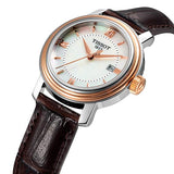 Tissot Bridgeport Lady White Dial Brown Leather Strap Watch For Women - T097.010.26.118.00 Authentic Buy Shop Now
