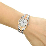 Tissot T Wave Mother of Pearl Dial Two Tone Steel Strap Watch For Women - T112.210.22.113.01 Authentic Buy Shop Now