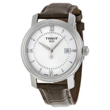 Tissot T Classic Bridgeport Silver Dial Brown Leather Strap Watch For Men - T097.410.16.038.00 Authentic Buy Shop Now
